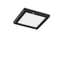 AURA PL SQUARE 3000K NERO SENSOR