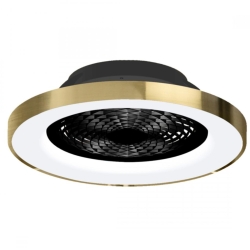 PLAFONIERA CU VENTILATOR TIBET GOLD/BLACK1