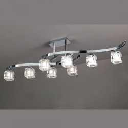 PLAFONIERA CUADRAX CRISTAL CHROME1