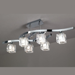 PLAFONIERA CUADRAX CRISTAL CHROME2